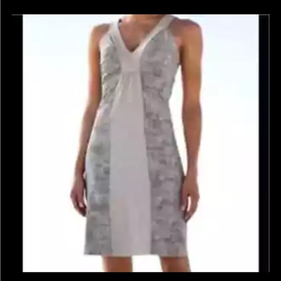 Patagonia Corinne Grey Geometric Print Sleeveless Dress Small Grey - Picture 1 of 7